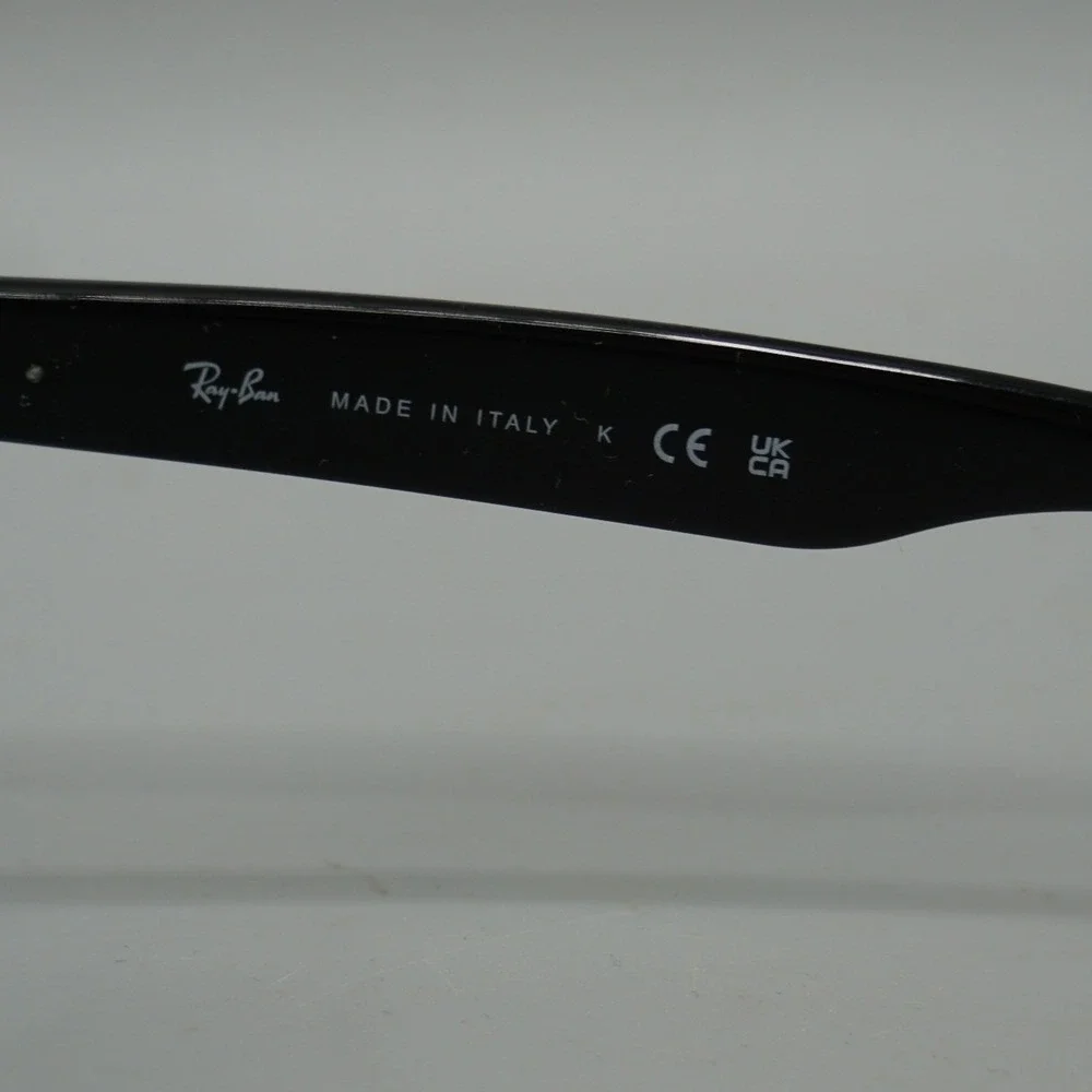 Ray Ban RB4159 Sunglasses Black Square Frame Green Lens Made in Italy